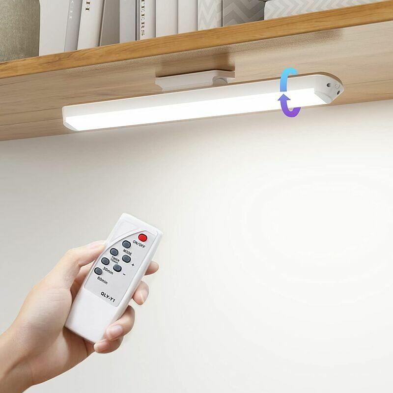 Dimmable LED Cupboard Lamp with Remote Control, Touch Rechargeable Wall Light, 34 cm V1188-MS-520-056