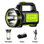 USB Rechargeable LED Flashlight with Side Light, Waterproof Emergency Torch V1188-MS-520-057