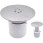 Shower Drain Stopper, Replacement Drain Cover, Chrome, 90 mm, 115 mm V1188-MS-520-059