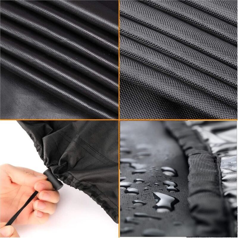 Fire Pit Cover, 420D Waterproof Anti UV Protective Cover, Diameter 100 cm V1188-MS-520-062