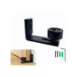 Sliding Door Floor Guide, Adjustable Black Bottom Guide for Sliding Wooden Door V1188-MS-520-064