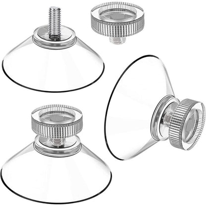 30 Pack Suction Cups with Knurled Nut, Transparent M4 Thread, Diameter 40 mm V1188-MS-520-065