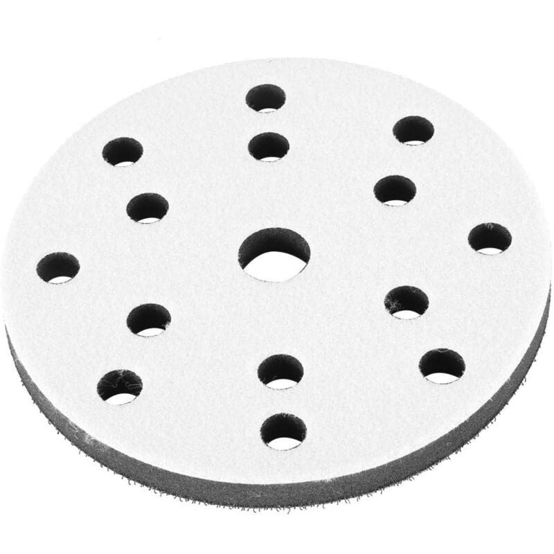 10 Pack Soft Sanding Pad, 15 Hole Soft Sponge Interface Pad, Diameter 150 mm V1188-MS-520-068
