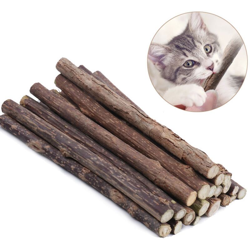 10 Pack Matatabi Sticks for Cats, Natural Dried Catnip Chew Toy V1188-MS-520-082