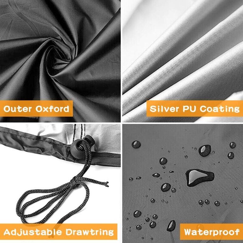 Barbecue Cover for Barbecue and Smoker, Black, 58 x 78 cm V1188-MS-520-083