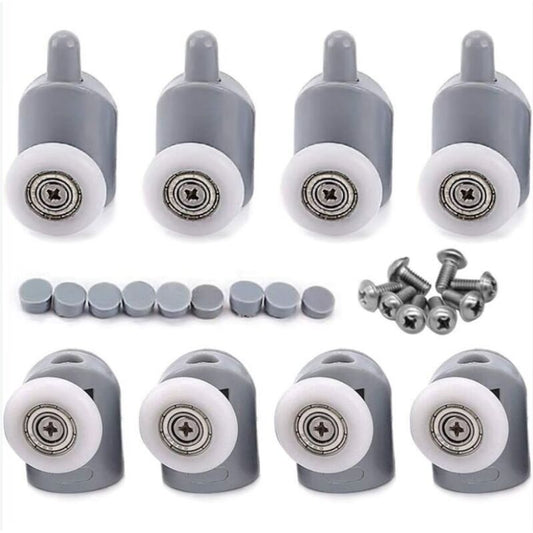 8 Pack Shower Door Roller Caster Wheel, 23 mm V1188-MS-520-089