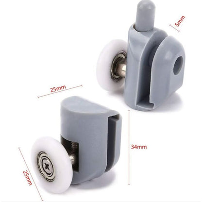 8 Pack Shower Door Roller Caster Wheel, 23 mm V1188-MS-520-089