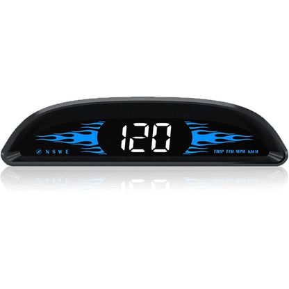 Car HUD GPS Speedometer, Universal Windshield Display with Overspeed Alarm, USB Plug and Play, 4 Inch V1188-MS-520-090