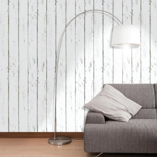 Self Adhesive Vinyl Wallpaper For Furniture Countertop Nordic white maple wood grain Pattern Decorative V1188-MS-523-002