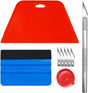 DIY Vinyl Film Tool Kit, Squeegee Craft Cutter with Replaceable Blades, Tape Measure for Wallpaper Window Tint V1188-MS-523-005