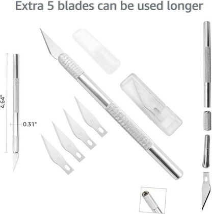 DIY Vinyl Film Tool Kit, Squeegee Craft Cutter with Replaceable Blades, Tape Measure for Wallpaper Window Tint V1188-MS-523-005