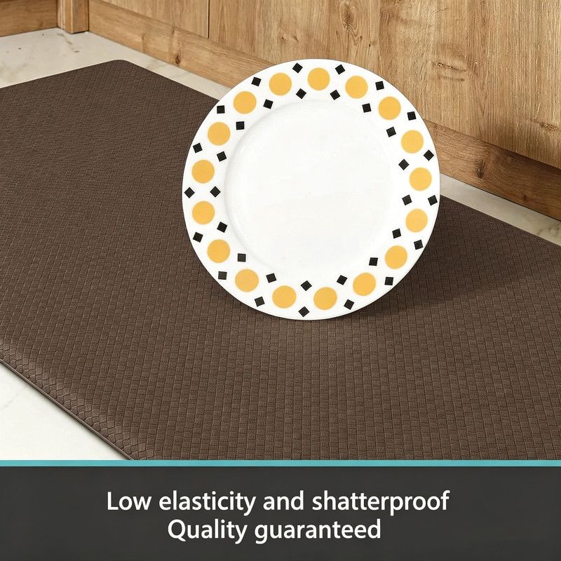 Brown Non-Slip Kitchen Mats , Easy Clean Stain Resistant Kitchen Rugs for Sink, Laundry, Office(44*70*0.8cm) V1188-MS-525-006
