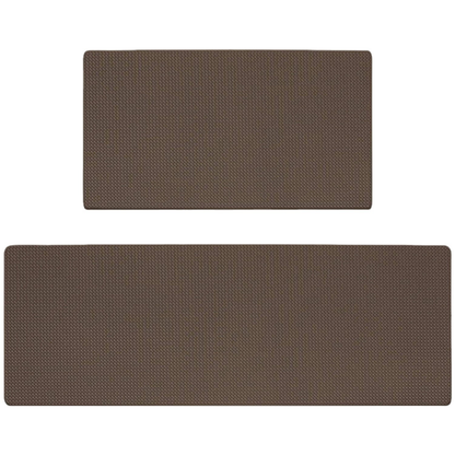 Brown Non-Slip Kitchen Mats , Easy Clean Stain Resistant Kitchen Rugs for Sink, Laundry, Office(44*75*0.8cm) V1188-MS-525-007