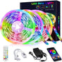 LED Strip Light 15M Bluetooth 5050 RGB 12V 270 LEDs with App Remote Controller V1188-MS-527-001