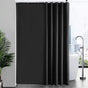 Anti Mildew Black Polyester Shower Curtain with Hooks, 100 x 180 cm V1188-MS-527-006