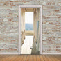 2 Pcs 3D Self Adhesive Removable Door Stickers for Kitchen Bedroom Bathroom Wall, 38.5 x 200 cm V1188-MS-527-009