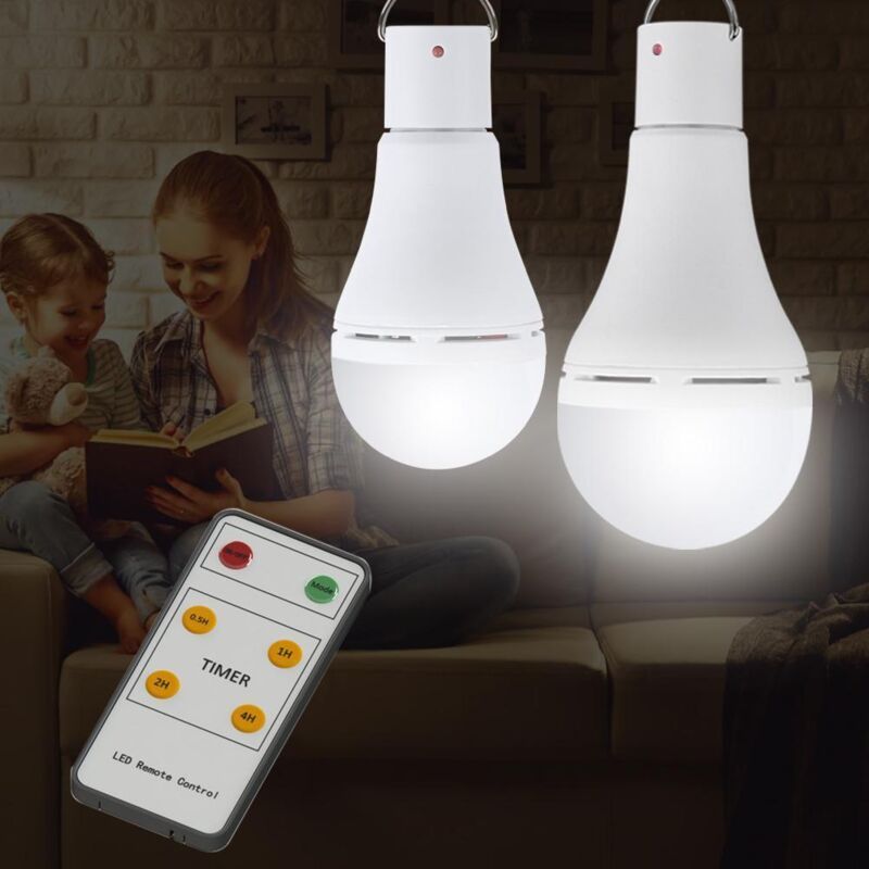 USB Rechargeable 7W E27 LED Light Bulb with Remote Control and Hook V1188-MS-527-010