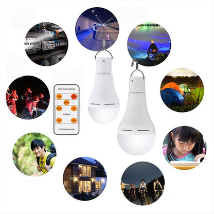 USB Rechargeable 7W E27 LED Light Bulb with Remote Control and Hook V1188-MS-527-010
