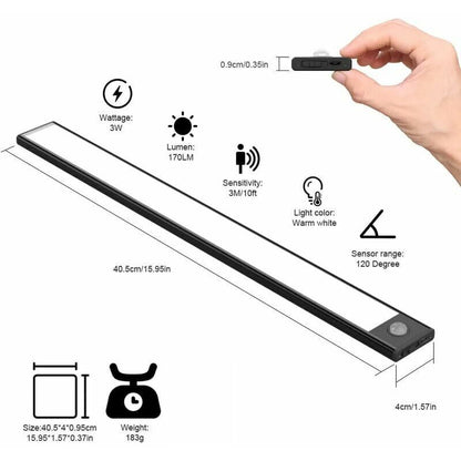 1 Piece LED Cupboard Lamp 3000K 220V Black V1188-MS-527-016