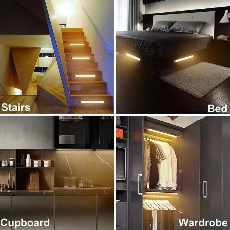 1 Piece LED Cupboard Lamp 3000K 220V Black V1188-MS-527-016