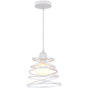 Vintage Metal Cage Pendant Light E27 Retro Industrial Ceiling Light White V1188-MS-527-018