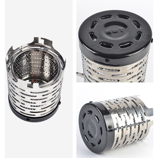 Mini Camping Gas Stove Metal Heater with Handle and Stainless Steel Cover V1188-MS-527-021