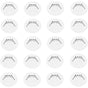 20 Pcs White Round Stainless Steel Ventilation Grilles for Kitchen Cabinet Furniture, 35 mm V1188-MS-527-029