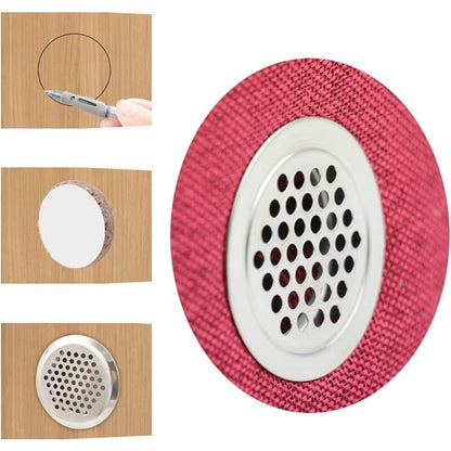 20 Pcs White Round Stainless Steel Ventilation Grilles for Kitchen Cabinet Furniture, 35 mm V1188-MS-527-029