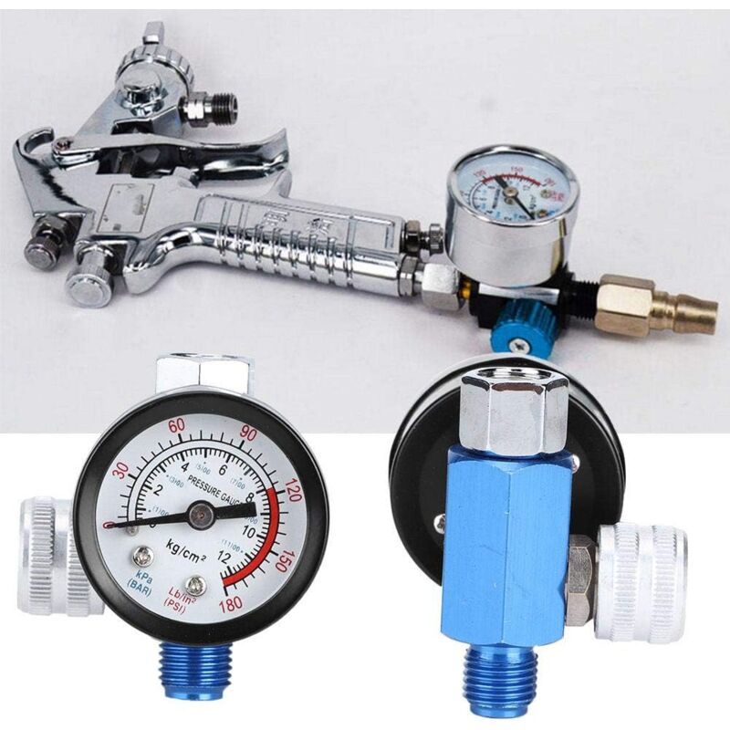 Air Pressure Regulator for Spray Gun Paint Gun, 1 Quarter Inch V1188-MS-527-035