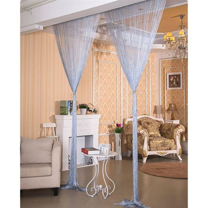 Fringe Door Curtain Wall Panel Room Divider for Home Patio Bedroom Cafe, 1 x 2 m V1188-MS-527-040