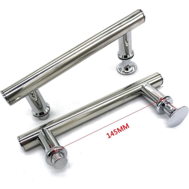 2 Pcs Chrome Shower Door Handles Hole to Hole, 145 mm V1188-MS-527-041
