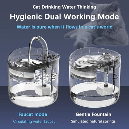 Automatic Cat Water Fountain 1.8L with USB Pump Carbon Filter and Smart Water Mode V1188-MS-527-044
