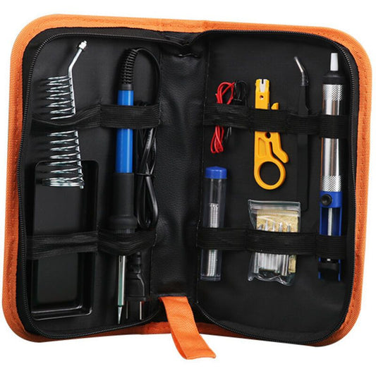 60W Soldering Iron Kit 200 to 450 C with Tips Pump Wire Cutter Stand and Tool Case V1188-MS-527-050
