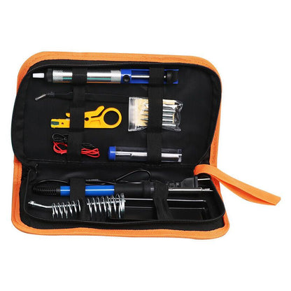 60W Soldering Iron Kit 200 to 450 C with Tips Pump Wire Cutter Stand and Tool Case V1188-MS-527-050