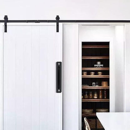 2 Pcs Heavy Duty Aluminum Alloy Barn Door Handles with Back Plate V1188-MS-527-051