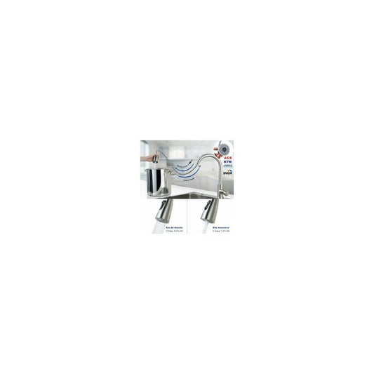 304 Stainless Steel Pull Out Kitchen Sink Mixer Faucet 360 Degree Rotatable V1188-MS-527-054
