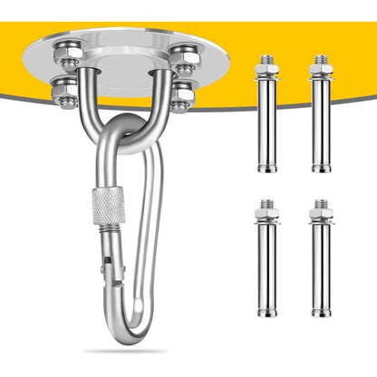 Stainless Steel Ceiling Hook Heavy Duty Support for Hammock Chair Punching Bag, 400 kg V1188-MS-527-055