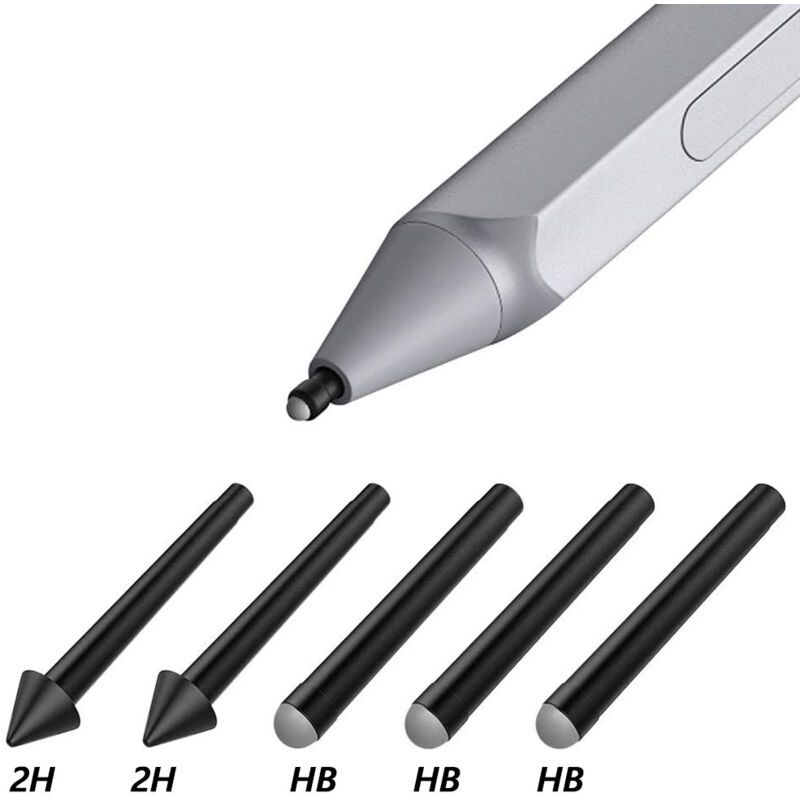 5 Pcs Original HB Surface Pen Replacement Tips Compatible with Surface Pro 2017 Model 1776 and Surface Pro 4 V1188-MS-527-058
