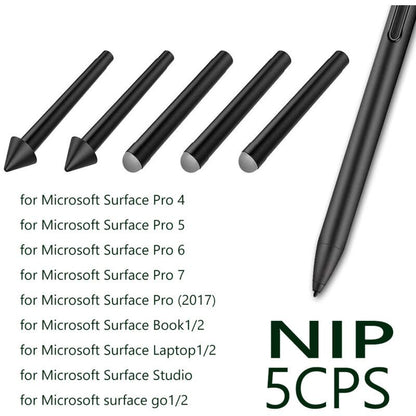 5 Pcs Original HB Surface Pen Replacement Tips Compatible with Surface Pro 2017 Model 1776 and Surface Pro 4 V1188-MS-527-058