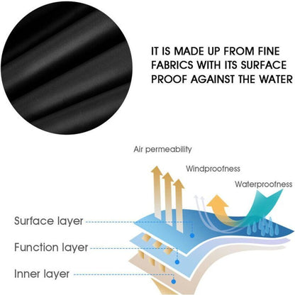 Black Square Waterproof Hot Tub and Swimming Pool Dust Cover, 220 x 220 x 30 cm V1188-MS-527-062