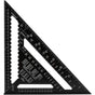 Professional Metric Triangle Carpenter Square Aluminum Alloy Measuring Ruler Black, 30 cm V1188-MS-527-069