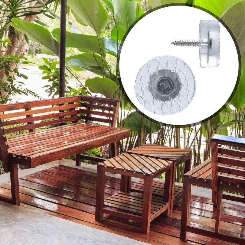 20 Pack Transparent Round Anti Slip Rubber Pads for Furniture, 18 mm V1188-MS-527-071