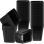 100 Pieces Plastic Square Nursery Seedling Pots Reusable, 7 cm V1188-MS-527-076
