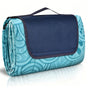 Waterproof Plaid Picnic Blanket Peacock Blue with Handle, 200 x 150 cm V1188-MS-527-081