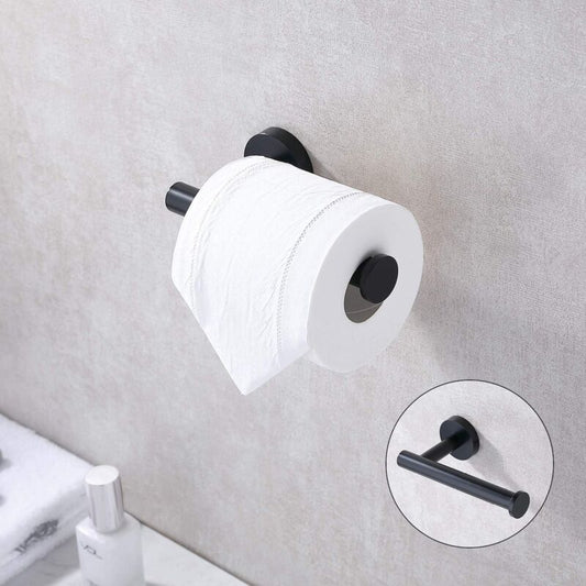 Black SUS304 Stainless Steel Wall Mounted Toilet Paper Holder for Bathroom V1188-MS-527-082