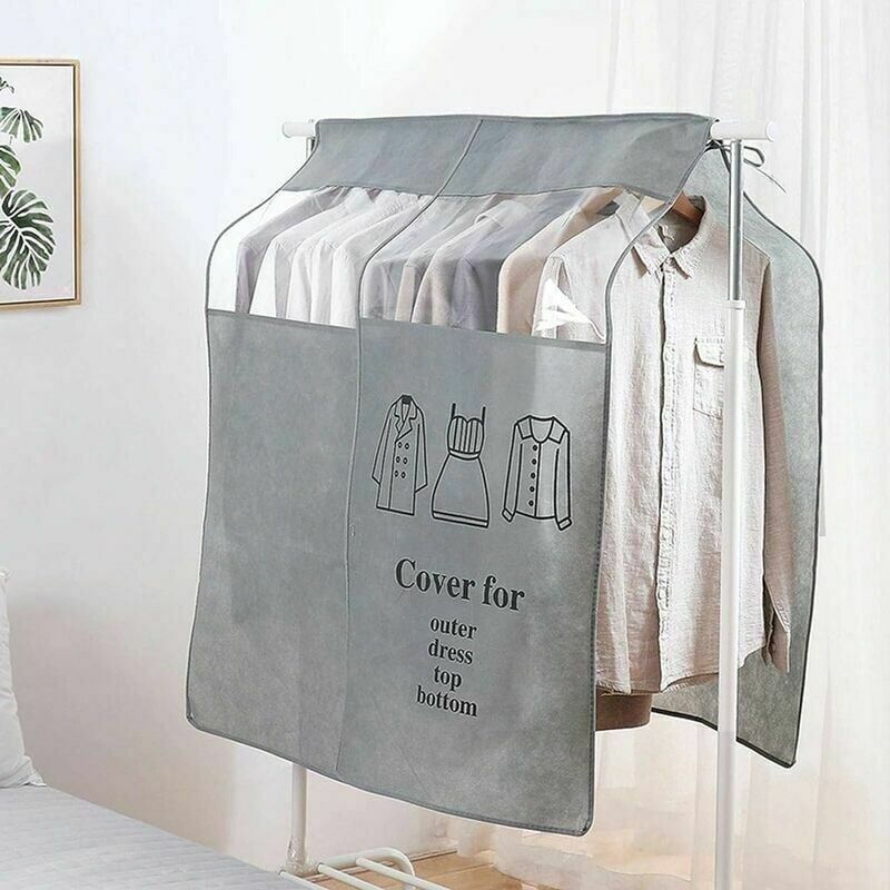 Gray Universal Dustproof Clothing Cover, 90 x 110 cm V1188-MS-527-083