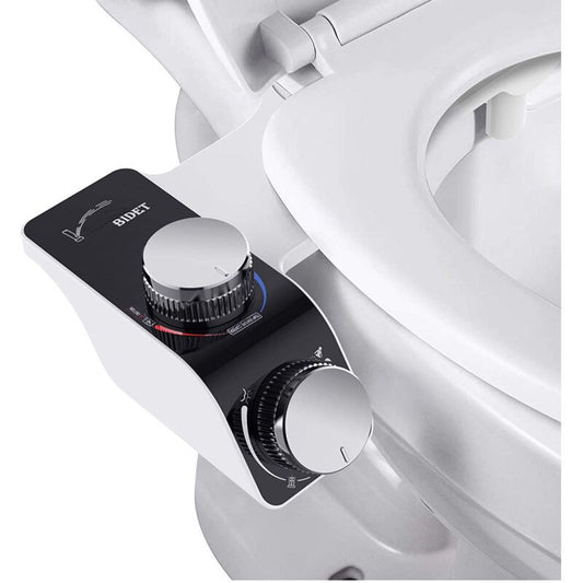 Electric Bidet Toilet Seat Attachment with Dual Self Cleaning Water Nozzles V1188-MS-527-099