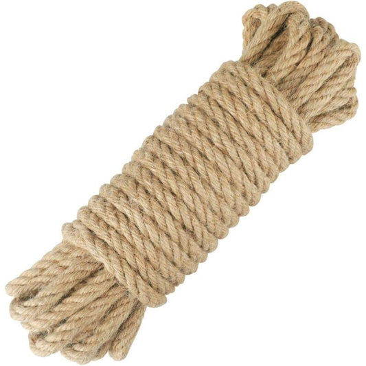 Jute Hemp Rope Twine for DIY Furniture Packaging Gardening Cat Tree, 16 mm x 10 m V1188-MS-527-100