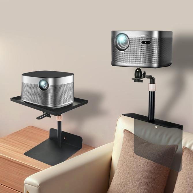 Hidden No-Drill Projector Stand, Sofa Bed Gap Floor Projector Mount with Adjustable Height, 360 degrees V1188-MS-601-012