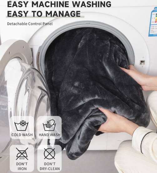 Warm Full Body Wearable Heated Blanket | With Foot Pocket & Auto Shut Off, 127x177CM Washable Heating Wrap V1188-MS-603-010